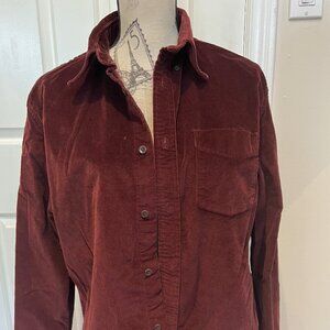 Corduroy Men's Collared Long Sleeve